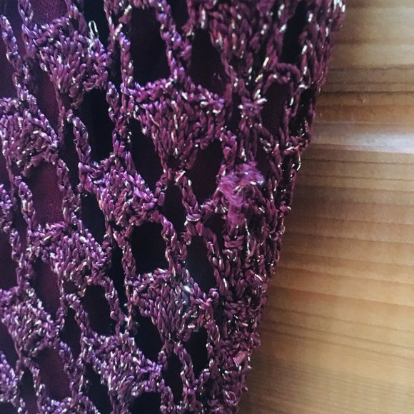 Fancy Knit Burgundy Le Chateau Top - Picture 6 of 6